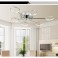 LED ceiling light  Y8010-C-6C Luxury Design  chrome  Ø 88cm H 9cm  warm white 3000k 6x6,5W   Energy efficiency class: A + 
