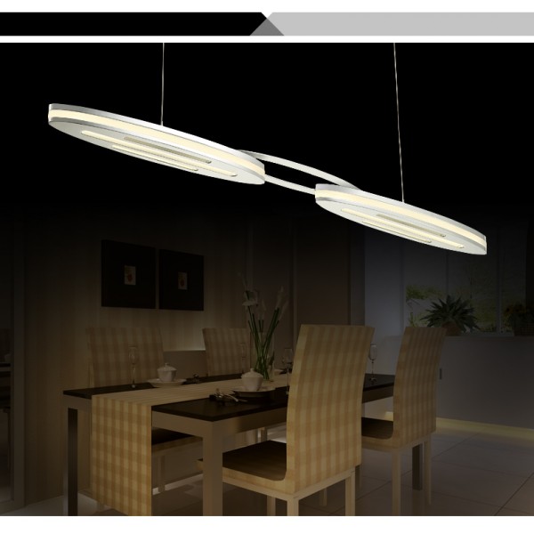 Pendelleuchte chrom Designer Leuchte LED Modern Warmweiß 
