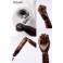 Schneiderbüste männlich A9T-G stoffbezogenen Oberkörper und Kopf ,Arme und Finger aus Holz beliebig verstellbar