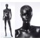 female  abstract mannequin black  in matt 