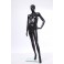 female  abstract mannequin black  in matt 
