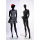 female  abstract mannequin black glossy 