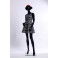 female  abstract mannequin black glossy 