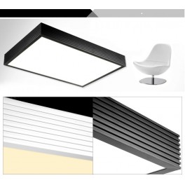 LED Deckenleuchte 2061 Rahmen schwarz matt mit Fernbedienung  Lichtfarbe/Helligkeit einstellbar 
