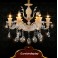 chandelier 89536 15fl 6fl  crystal ,jade, metal E14