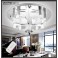 LED ceiling light 1666 crystal clear incl. LEDs and remote control light color / brightness adjustable 64w
