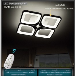 LED ceiling light 2123-4 45*45 cm 30 W with remote control light color/brightness adjustable 