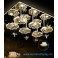 LED Deckenleuchte Kristall 1680 101*76 cm  mit Fernbedienung  Lichtfarbe getrennt schaltbar 80 W