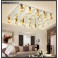 LED ceiling light 6888 95*75 cm crystal clear incl. LEDs and remote control light color adjustable 142 W