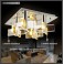 LED ceiling light 1681 50*50 cm crystal clear incl. LEDs and remote control light color  adjustable 96 W