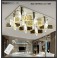 LED ceiling light 1681 50*50 cm crystal clear incl. LEDs and remote control light color  adjustable 96 W