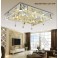LED ceiling light 2906 95*75 cm crystal clear incl. LEDs and remote control light color adjustable 134 W