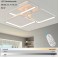 LED ceiling light XW007-3. Incl. LEDs and remote control light and color adjustable 60 W