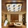 LED ceiling light XW245LNB with remote control light color adjustable. Acrylic screen white lacquered metal frame. A +