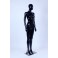 Weibliche Abstrake Schaufensterpuppe schwarz Glänzend Hautfarbe Frau Egghead Neu