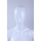Weibliche Abstrake Schaufensterpuppe Weiß Glänzend Hautfarbe Frau Neu Ohren Nase