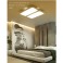 8019 LED Deckenleuchte mit Fernbedienung Lichtfarbe/ Helligkeit einstellbar Acryl-Schirm weiß lackierter Metallrahmen