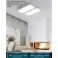 8019 LED ceiling light with remote control light color / brightness adjustable acrylic screen white lacquered metal frame