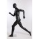 PM-O-8 Mann Abstrakte laufend schwarz matt Männlich sportlich schick mode Schaufensterpuppe