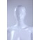 F17-F1-6 Frau Weibliche Abstrake Schaufensterpuppe Weiß Glänzend Hautfarbe Frau Neu Ohren Nase