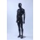 M1-M1-1 Mann Abstrakt Hautfarbe in Glanz männliche Schaufensterpuppe schwarze Figur Egghead