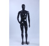 DM2-H Abstract skin color in shine male shop shopper black figure Egghead