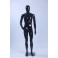 M3-M1-1 Abstract skin color in shine male shop shopper black figure Egghead