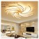 2042-5WJ LED ceiling light with remote control light color / brightness adjustable acrylic shade white lacquered metal frame