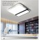 1687-2 LED ceiling light with remote control Light color / brightness adjustable Acrylic shade white / black lacquered 