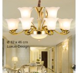 8239-8 + 4 Chandeliers Ceiling lamp Crystal Socket E14 Luxurious New Lustres