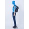 Male Female Abstract Mannequin Egghead Wooden Arms Hands Colorful Blue
