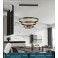LED pendant lamp 6053O with remote control light color / brightness adjustable A +
