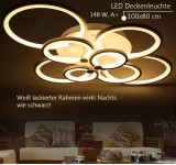 6067 LED Deckenleuchte mit Fernbedienung Lichtfarbe/helligkeit einstellbar Acryl-Schirm A+