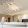 LED ceiling light 6010 with remote control light color / brightness adjustable acrylic shade painted metal frame