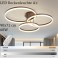 LED ceiling light 8087 with remote control light color / brightness adjustable acrylic shade painted metal frame