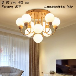 Deckenleuchte XW818 E14 Leuchtmittel inklusiv. Lichtfarbe warmwei&szlig; kaltwei&szlig; mit Schalter steuerbar