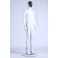 AB-67 Male Abstract Mannequin Electroplating Mask White 