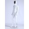 AB-66 Male Abstract Mannequin Electroplating Mask White 