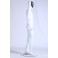 AB-66 Male Abstract Mannequin Electroplating Mask White 