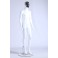 YSM-3 Male Abstract Mannequin Electroplating Mask White 