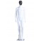 YSM-3 Male Abstract Mannequin Electroplating Mask White 