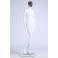 KS-225 Female Abstract Mannequin Electroplating Mask White 
