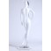 KS-226 Female Abstract Mannequin Electroplating Mask White 