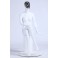 CH-39 Female Abstract Mannequin Electroplating Mask White 