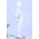 TTZX-4 mannequin white matt lacquered high quality Egghead with metal plate child doll