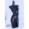 X-2 Torso Mannequin black matt lacquered high quality without head