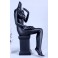 X-4 Mannequin black matt lacquered high quality without head
