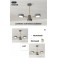LED ceiling light 9013D with remote control light color adjustable acrylic shade A + LED living room light