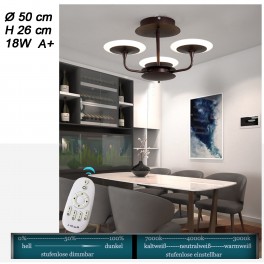 LED ceiling light 9230X with remote control light color and brightness adjustable acrylic shade A + LED living room light