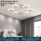 LED ceiling light 9230X with remote control light color and brightness adjustable acrylic shade A + LED living room light